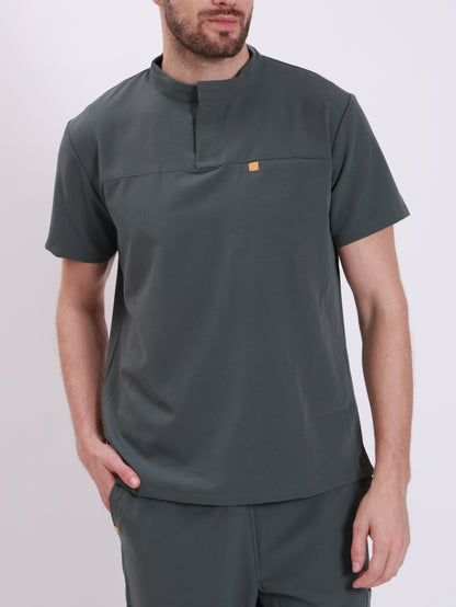 High Collar Botton Up Top