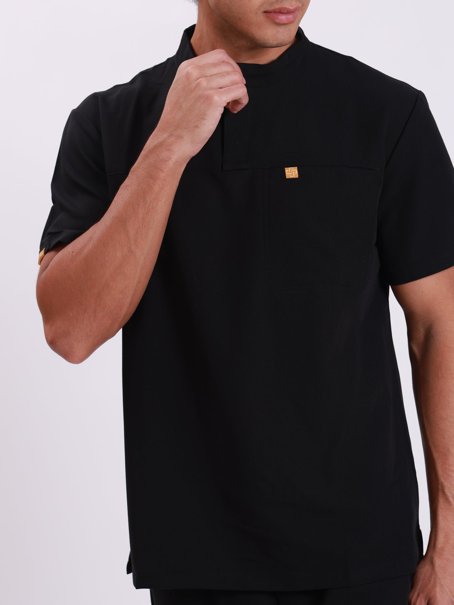 High Collar Botton Up Top