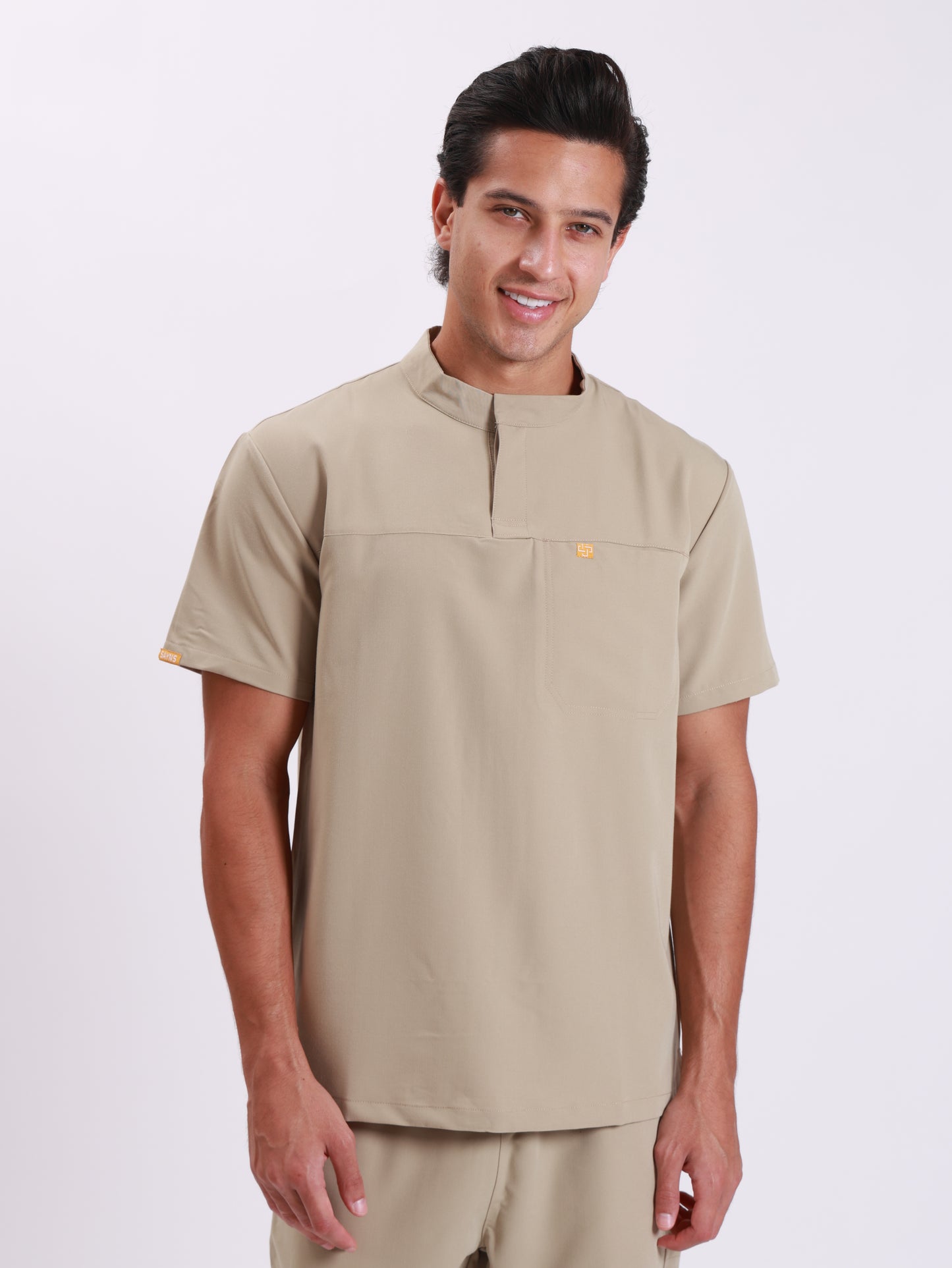 High Collar Botton Up Top