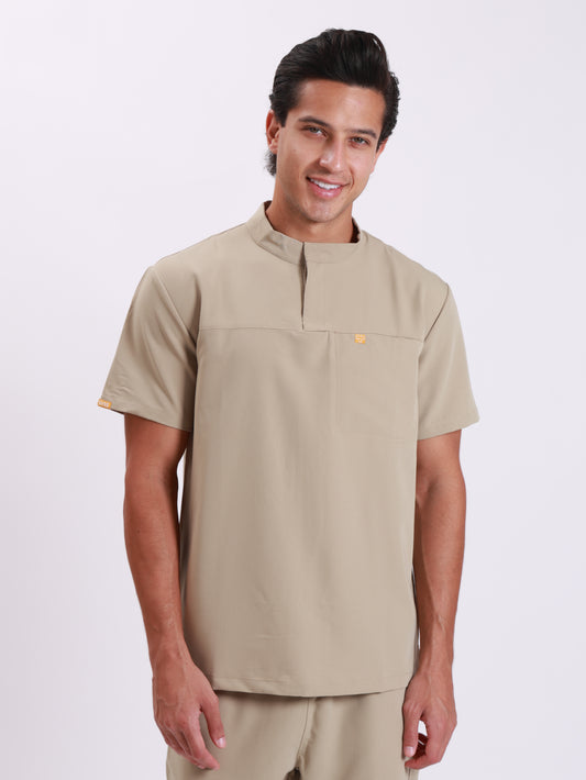 High Collar Botton Up Top