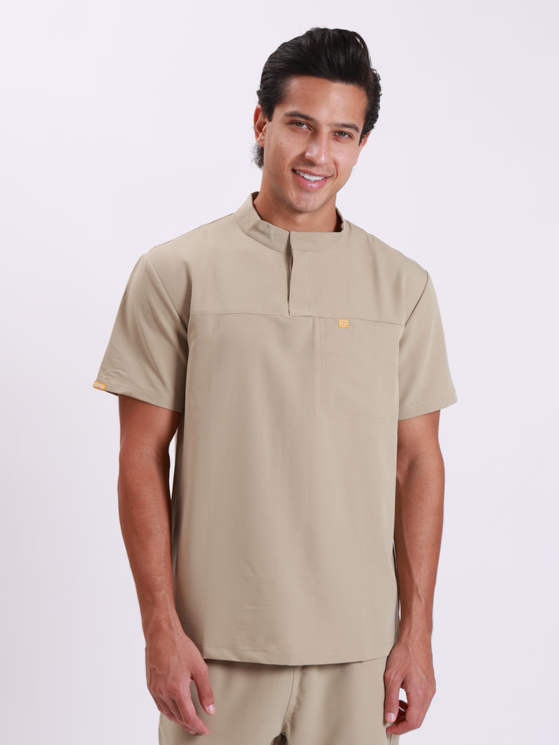 High Collar Botton Up Top