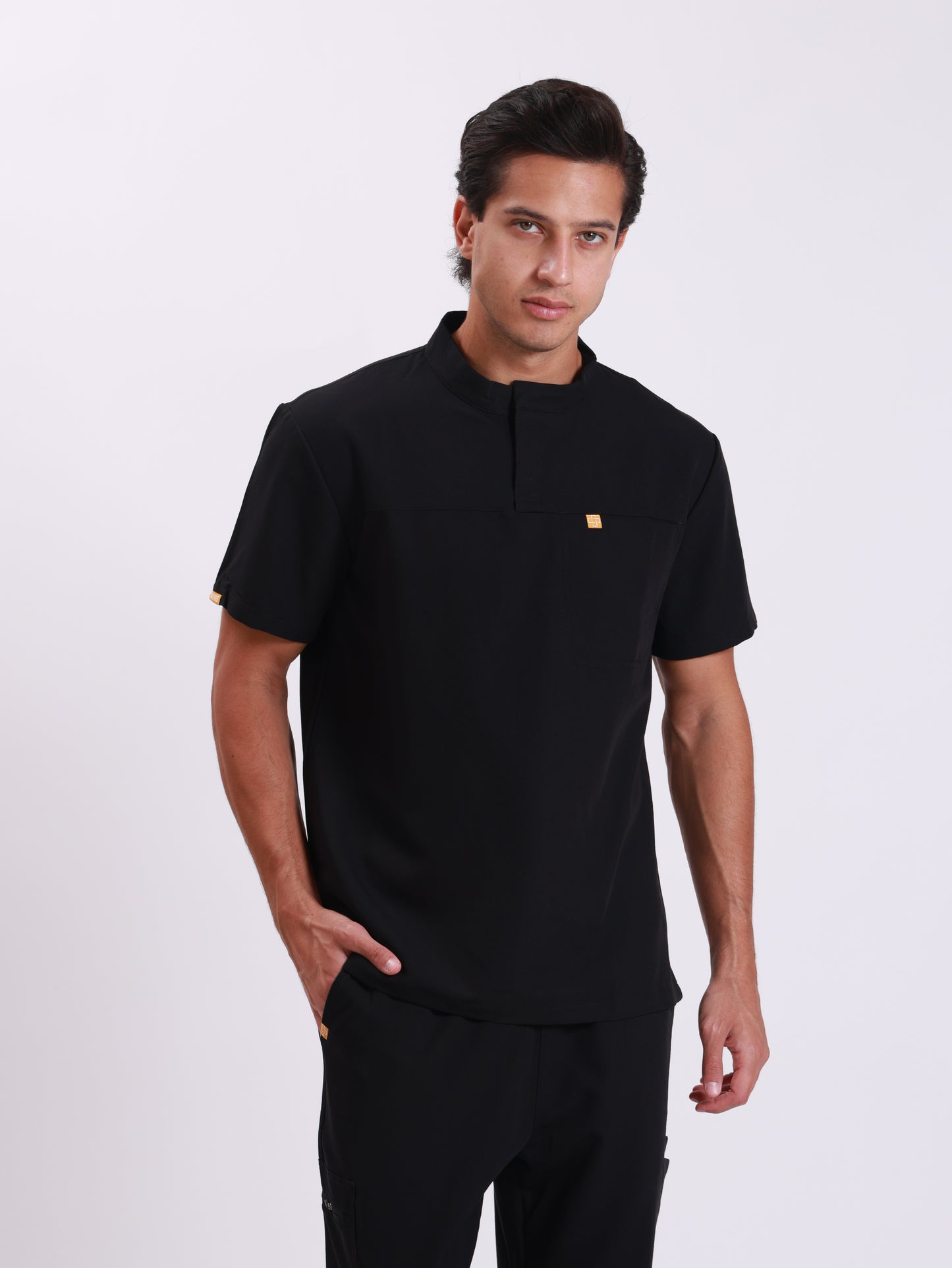 High Collar Botton Up Top